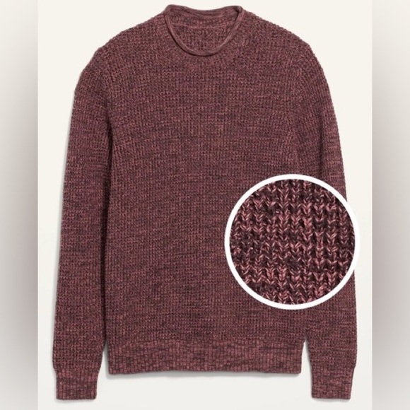NWT! Plum Wine Textured Roll-Neck Sweater for Men - Size XXL - Picture 1 of 1
